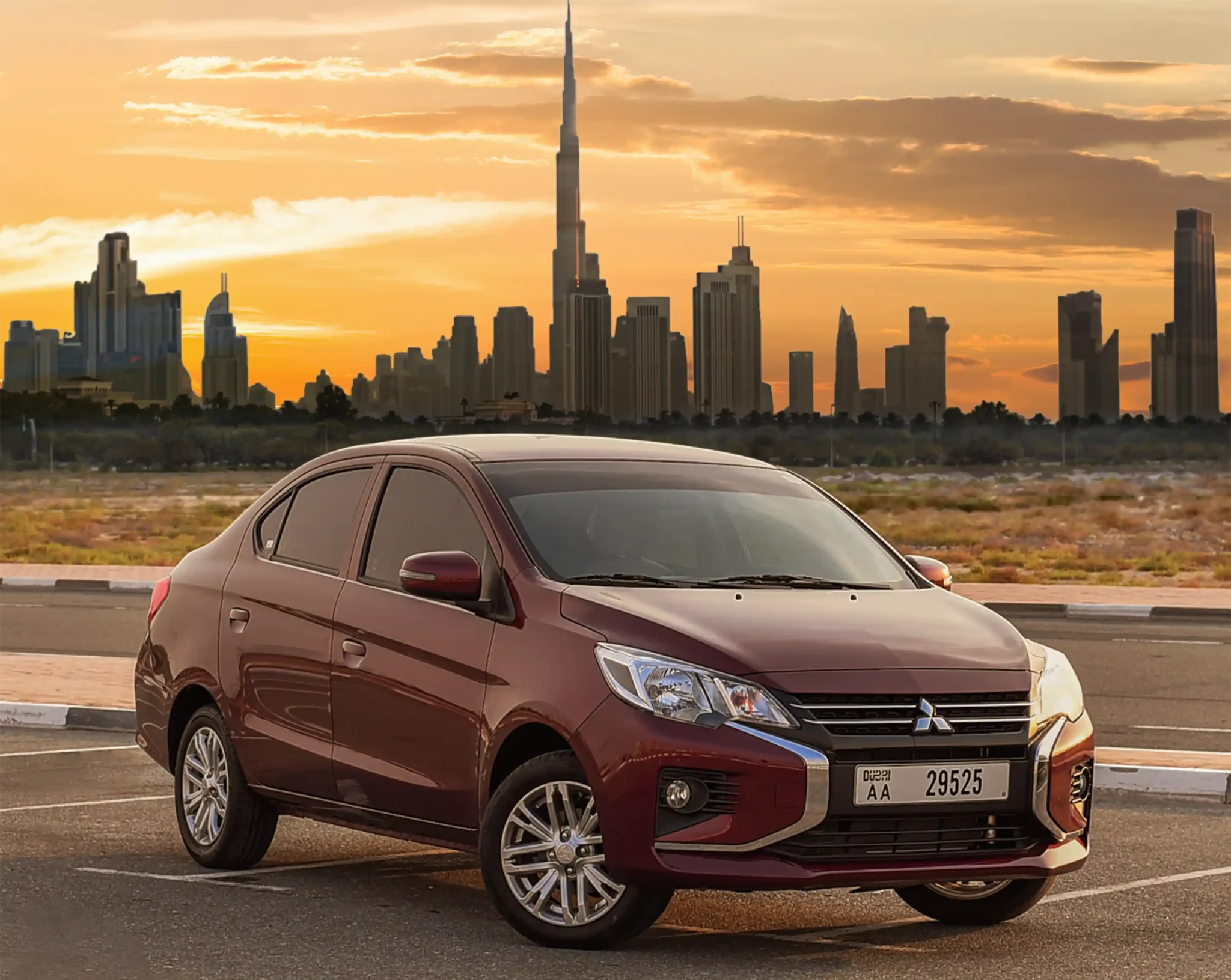 Mitsubishi Attrage Rental Dubai