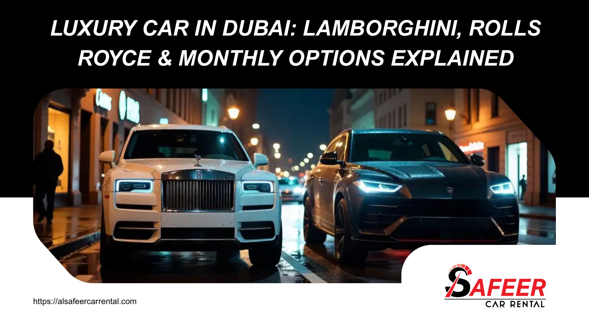 How to Rent a Luxury Car in Dubai Lamborghini, Rolls Royce & Monthly Options Explained